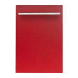 18'' Top Control Dishwasher in Black Matte with Stainless Steel Tub and Modern Style Handle