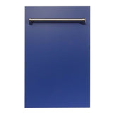 18'' Top Control Dishwasher in Black Matte with Stainless Steel Tub and Modern Style Handle