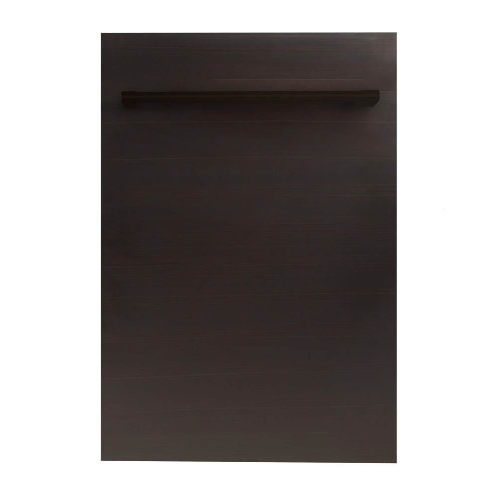 18'' Top Control Dishwasher in Black Matte with Stainless Steel Tub and Modern Style Handle