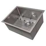 Meribel 23'' Undermount Single Bowl Sink in Stainless Steel