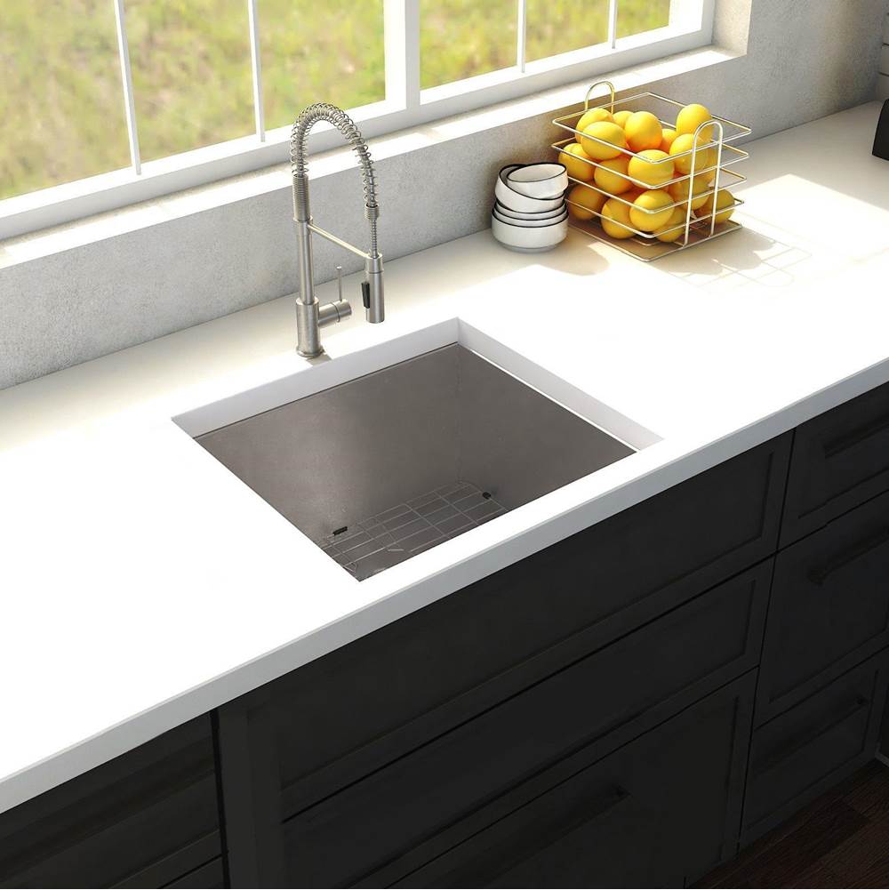 Meribel 23'' Undermount Single Bowl Sink in Stainless Steel