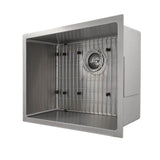 Meribel 23'' Undermount Single Bowl Sink in Stainless Steel