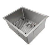 Z-Line - Meribel 23'' Undermount Single Bowl Sink in DuraSnow Stainless Steel - DuraSnow Stainless Steel