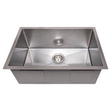 Meribel 27'' Undermount Single Bowl Sink in Stainless Steel