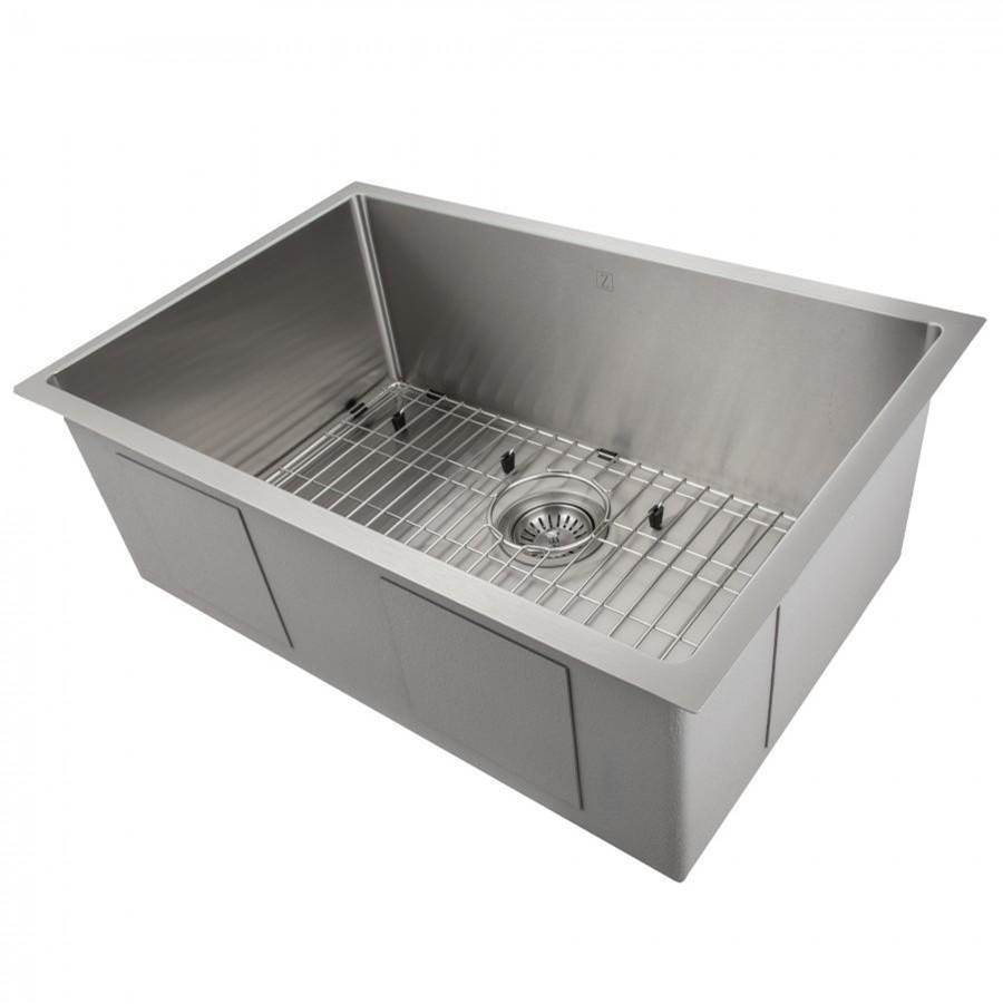 Z-Line - Meribel 27'' Undermount Single Bowl Sink in Stainless Steel - Stainless Steel
