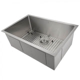 Z-Line - Meribel 27'' Undermount Single Bowl Sink in Stainless Steel - Stainless Steel