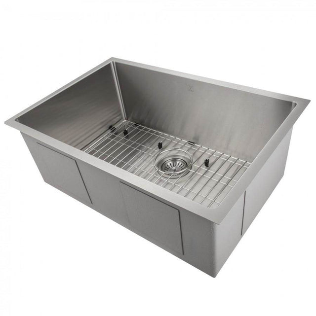 Z-Line - Meribel 27'' Undermount Single Bowl Sink in Stainless Steel - Stainless Steel