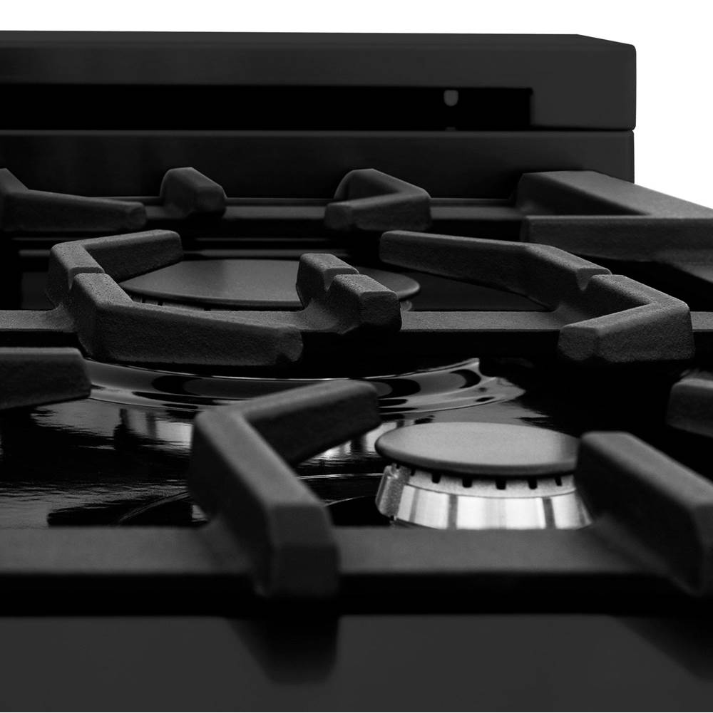 30'' Black Stainless 4.0 cu.ft. 4 Gas Burner/Electric Oven Range