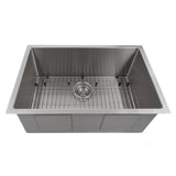 Z-Line - Meribel 30'' Undermount Single Bowl Sink in DuraSnow Stainless Steel - DuraSnow Stainless Steel