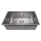 Meribel 30'' Undermount Single Bowl Sink in Stainless Steel