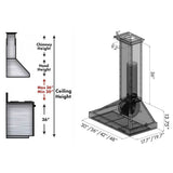 36'' Designer Series Wall Mount Range Hood