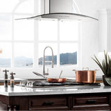 30'' Dropin Cooktop with 4 Gas Brass Burners and Black Porcelain Top