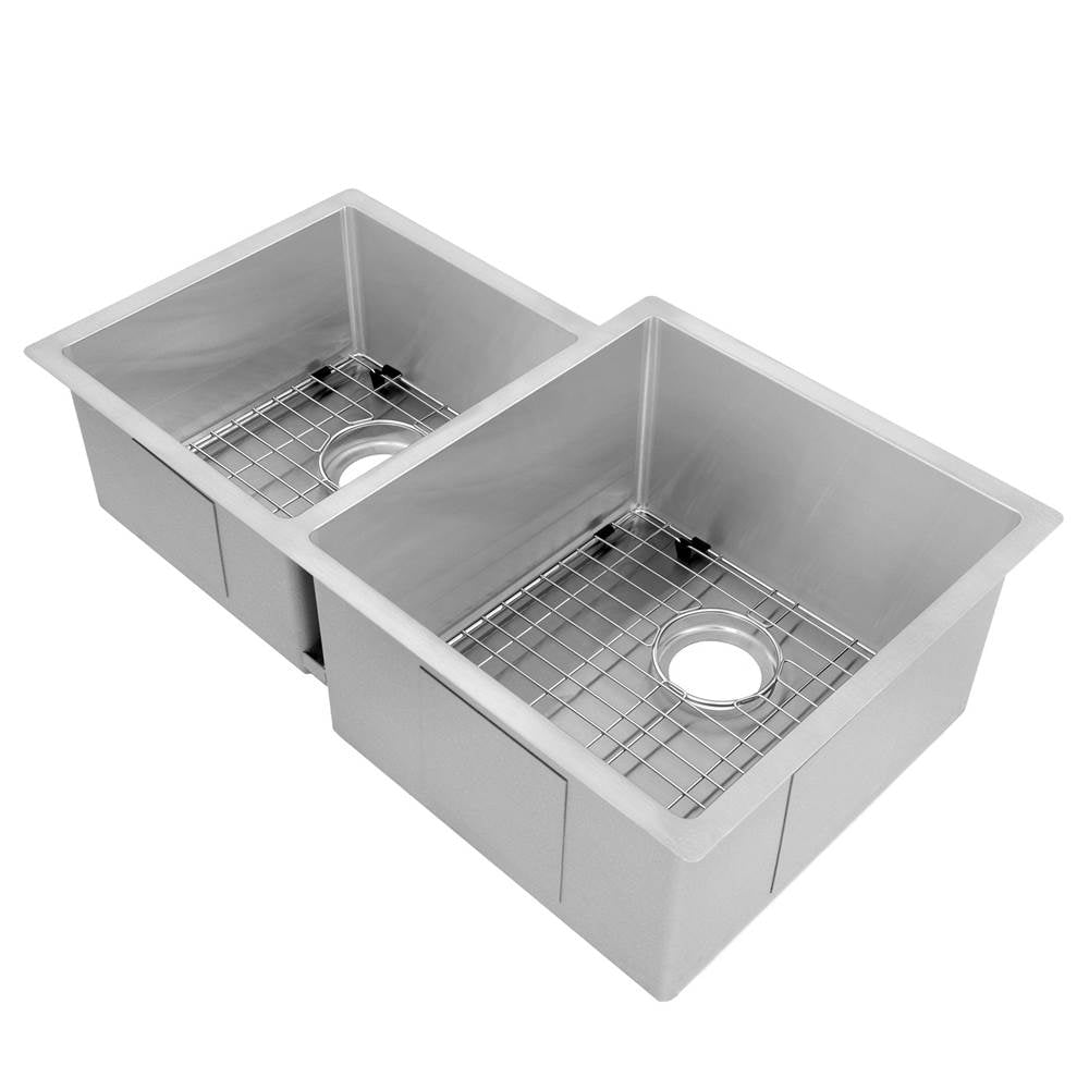 Z-Line - Jackson Undermount Double Bowl Stainless Steel Kitchen Sink - Stainless Steel