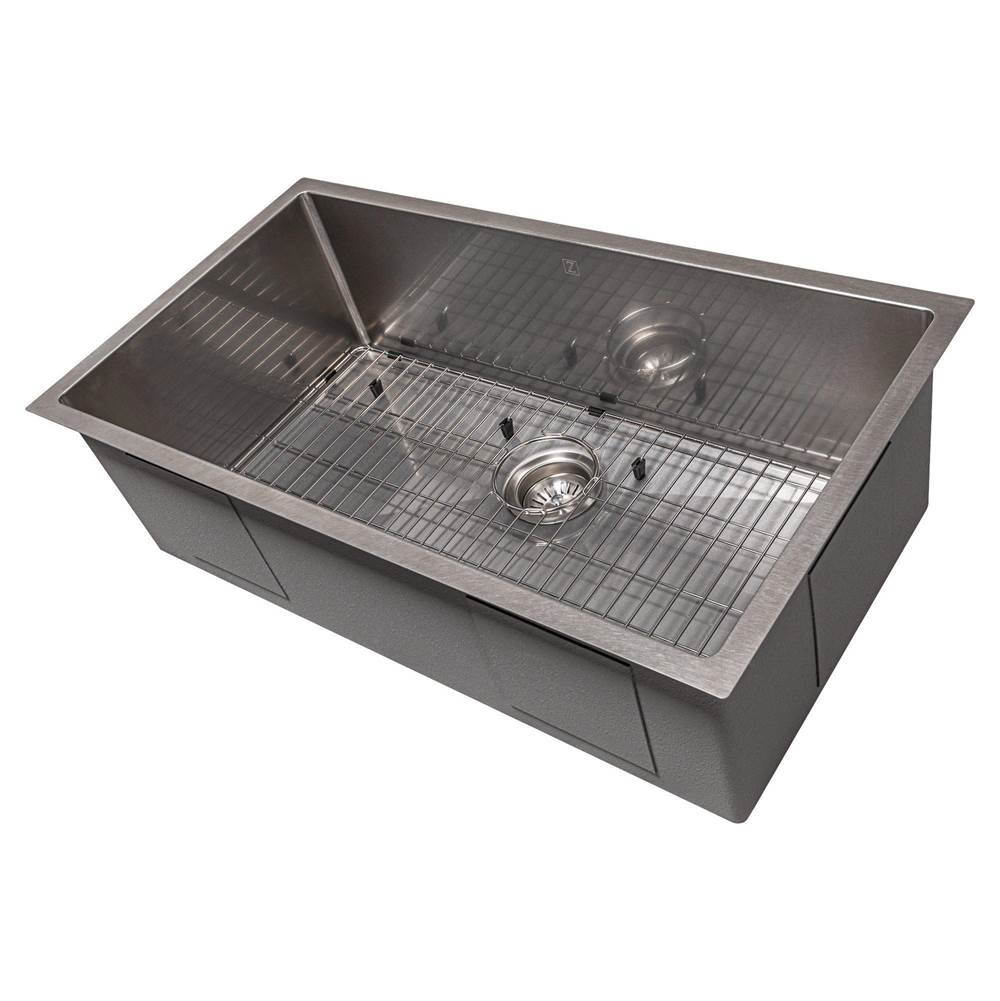 Meribel 33'' Undermount Single Bowl Sink in Stainless Steel
