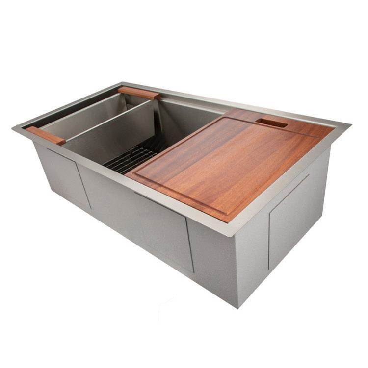 Garmisch 33'' Undermount Single Bowl Sink in Stainless Steel with Accessories