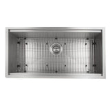 Garmisch 33'' Undermount Single Bowl Sink in Stainless Steel with Accessories