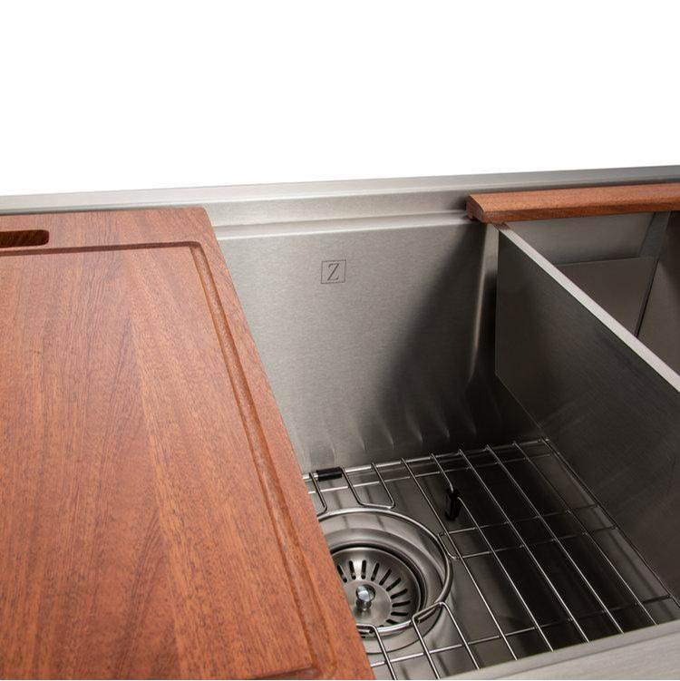 Garmisch 33'' Undermount Single Bowl Sink in Stainless Steel with Accessories