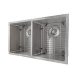 Anton 33'' Undermount Double Bowl Sink in Stainless Steel