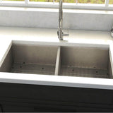 Anton 33'' Undermount Double Bowl Sink in Stainless Steel