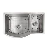 Aspen 33'' Undermount Double Bowl Sink in Stainless Steel