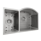 Aspen 33'' Undermount Double Bowl Sink in Stainless Steel