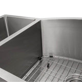 Aspen 33'' Undermount Double Bowl Sink in Stainless Steel