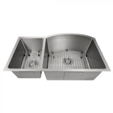 Z-Line - Aspen 33'' Undermount Double Bowl Sink in Stainless Steel - Stainless Steel