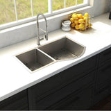 Cortina 33'' Undermount Double Bowl Sink in Stainless Steel