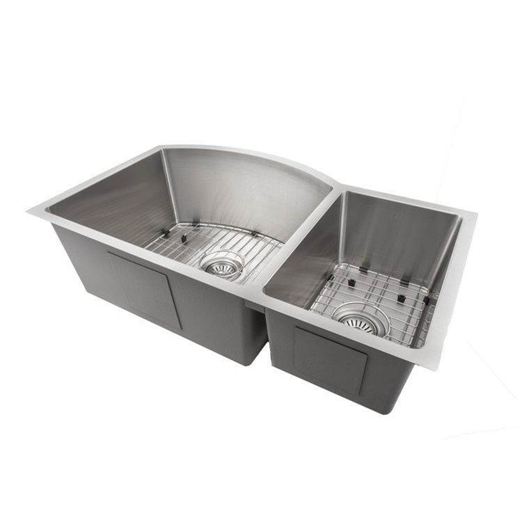 Cortina 33'' Undermount Double Bowl Sink in Stainless Steel