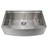Moritz Farmhouse 33'' Undermount Single Bowl Sink in Stainless Steel with Accessories