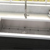 Meribel 36'' Undermount Single Bowl Sink in Stainless Steel