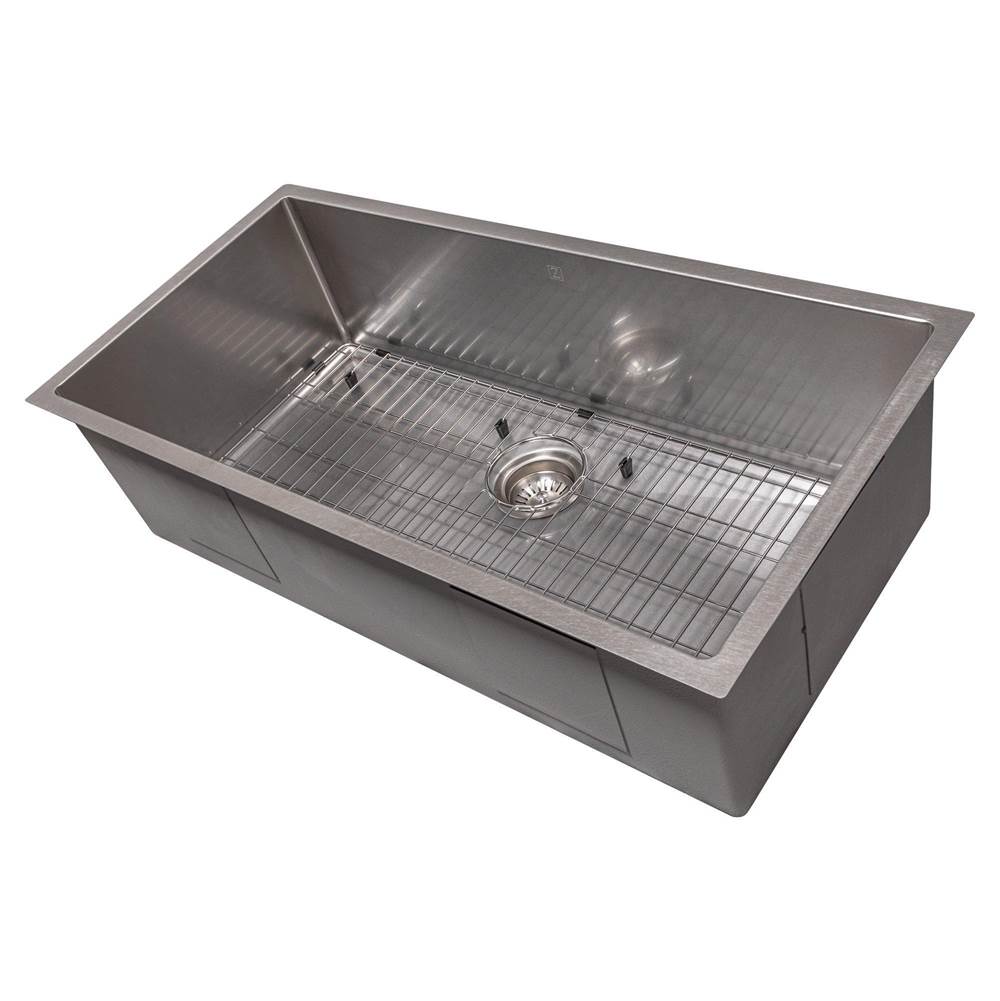 Meribel 36'' Undermount Single Bowl Sink in Stainless Steel