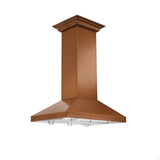 36'' Designer Series Copper Island Mount Range Hood