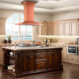 36'' Designer Series Copper Island Mount Range Hood