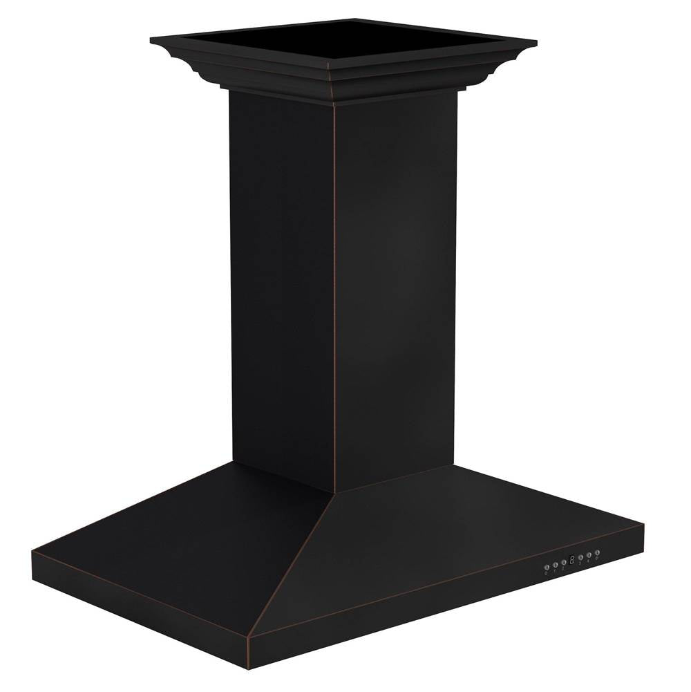 Z-Line - 36'' Designer Series Oil-Rubbed Bronze Island Mount Range Hood