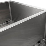 Chamonix 36'' Undermount Double Bowl Sink in Stainless Steel