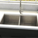 Anton 36'' Undermount Double Bowl Sink in Stainless Steel