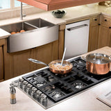 Courchevel Farmhouse 36'' Undermount Double Bowl Sink in Stainless Steel