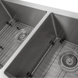 Courchevel Farmhouse 36'' Undermount Double Bowl Sink in Stainless Steel