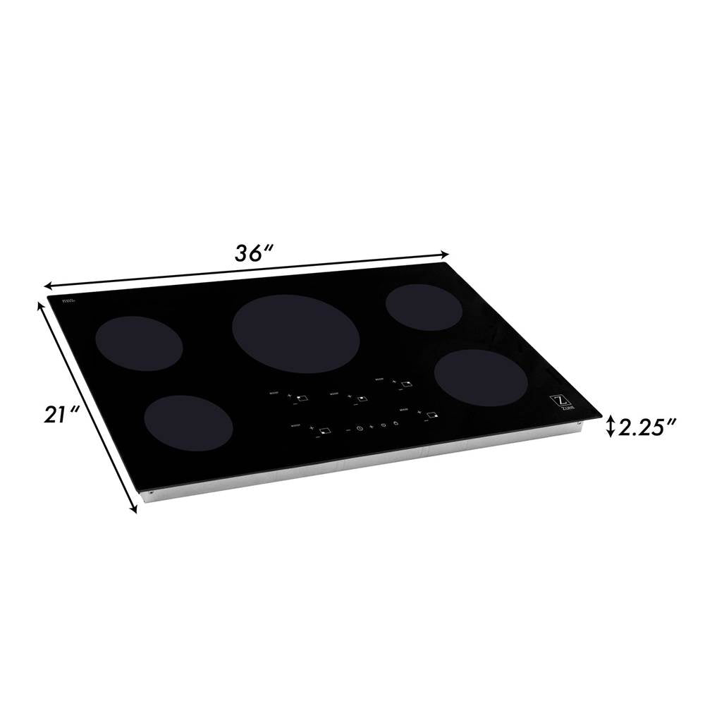 36'' Induction Cooktop with 5 burners