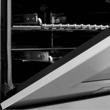 36'' Professional Dual Fuel Range with Black Matte Door