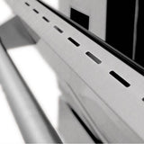 48'' Professional Dual Fuel Range in DuraSnow Stainless Steel with Black Matte Door