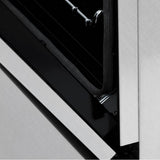 48'' Professional Dual Fuel Range in DuraSnow Stainless Steel with Black Matte Door