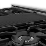 48'' Professional Dual Fuel Range with Black Matte Door