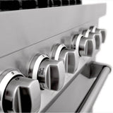 48'' Professional Dual Fuel Range with Black Matte Door