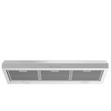 30'' 280 CFM Under Cabinet Range Hood in Stainless Steel - Hardwired Power