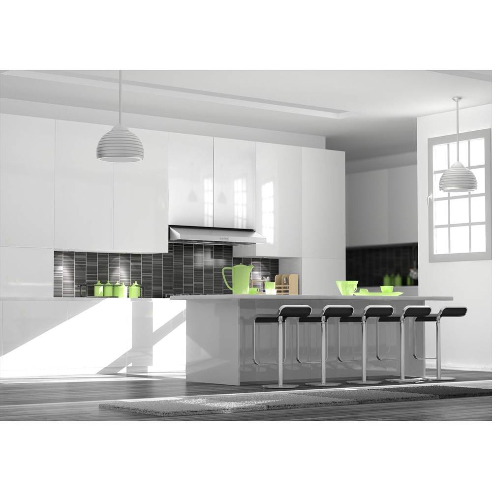 30'' 280 CFM Under Cabinet Range Hood in Stainless Steel - Hardwired Power