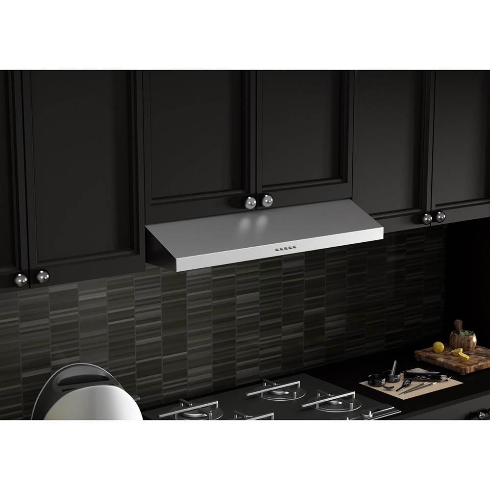 30'' 280 CFM Under Cabinet Range Hood in Stainless Steel - Hardwired Power