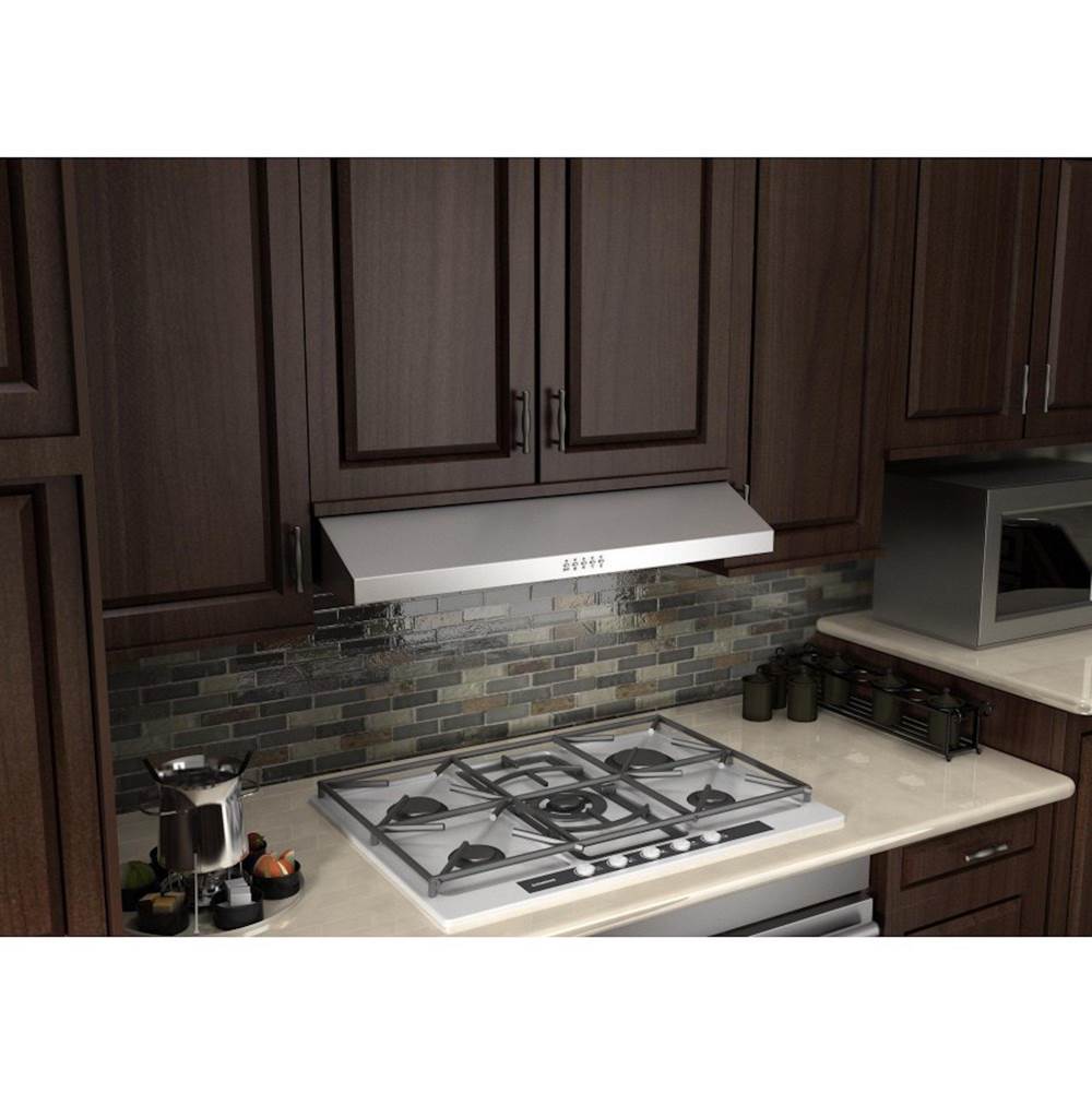 30'' 280 CFM Under Cabinet Range Hood in Stainless Steel - Hardwired Power