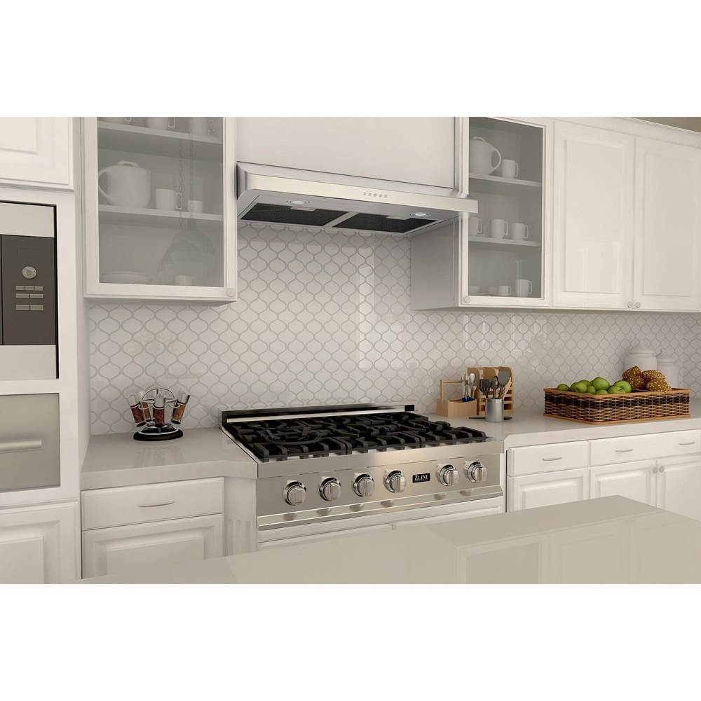 30'' 400 CFM Under Cabinet Range Hood in Stainless Steel - Hardwired Power